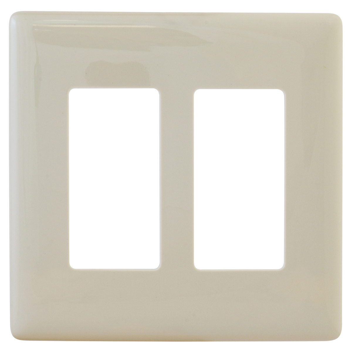 WALLPLATE 2G DEC SNAP-ON, LT ALM