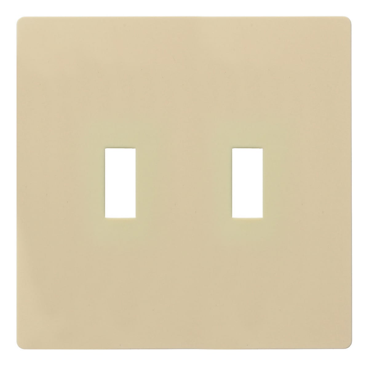 Wall Plates, Snap-On, 2-Gang, 2) Toggle, Ivory