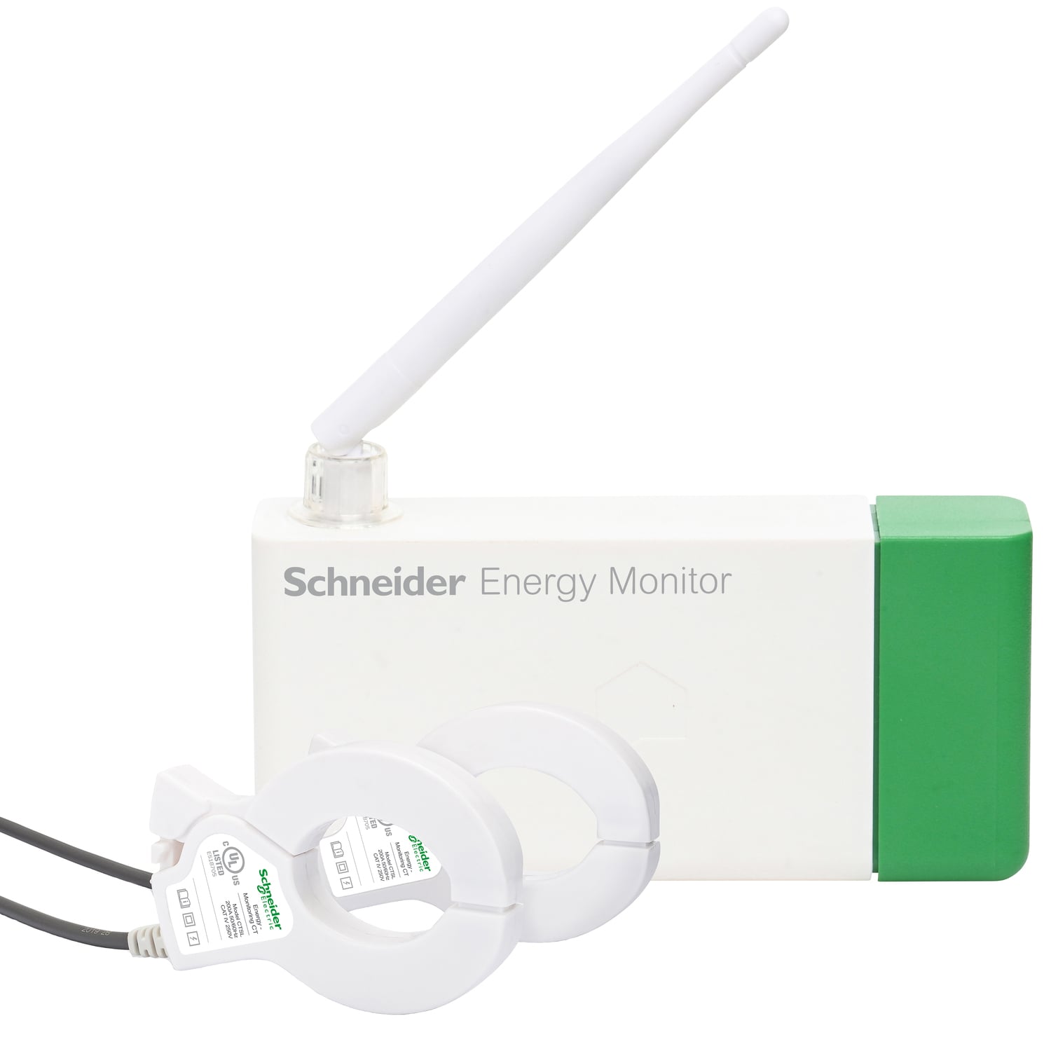 Monitor & control, Schneider Energy Monitor, WiFi, ethernet, Zigbee, 1 pair of CTs