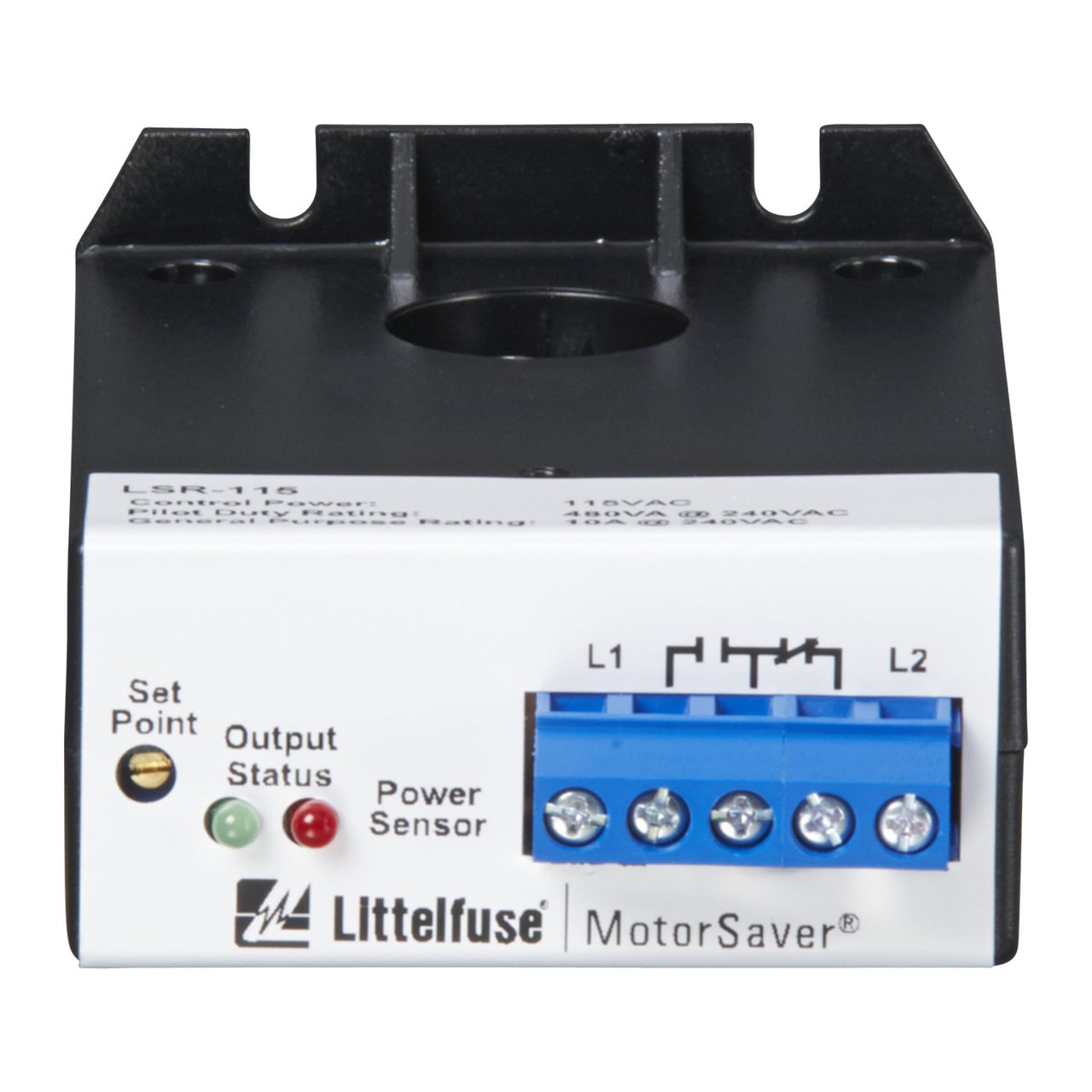 The LSR-XXX load sensors use current levels to determine feed rates, tool wear, loss of prime on pumps, mixer viscosity and all types of overload and underload conditions. They may also be used to stage pump motors, chillers and other machinery. These devices combine a current transformer (CT) with Form C (SPDT) relay contacts to switch alarm circuits, contactors or any resistive or inductive load. One simple screwdriver adjustment will calibrate the sensor for all single-phase or 3-phase applications up to 100hp.