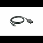 Safety-designed interface cable to connect the optically-isolated serial interface port of Scopemeter or Power Quality Analyzer to a standard USB-interface on your PC for use with SCOPEM 12X, 119X, PQA, 43X