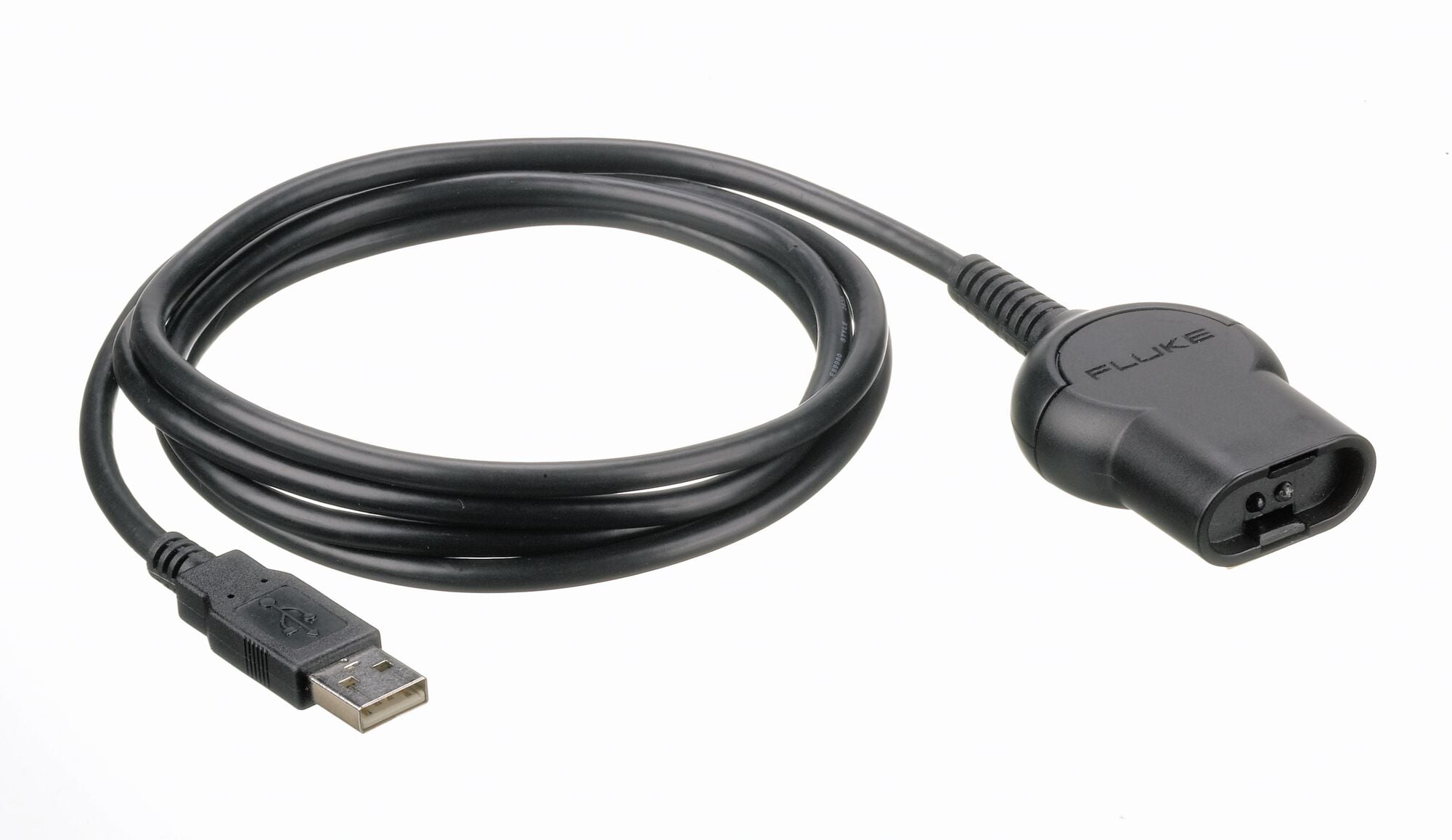 Safety-designed interface cable to connect the optically-isolated serial interface port of Scopemeter or Power Quality Analyzer to a standard USB-interface on your PC for use with SCOPEM 12X, 119X, PQA, 43X