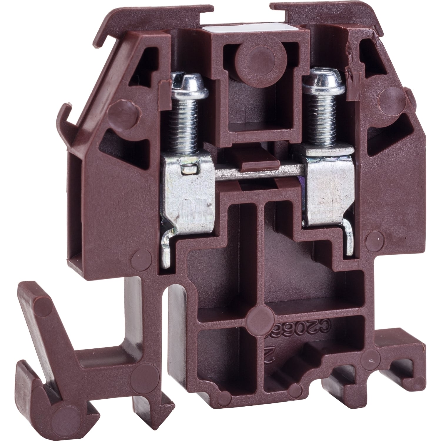 Terminal block, Linergy, box lug connector, brown colored block, 30A, 600 V