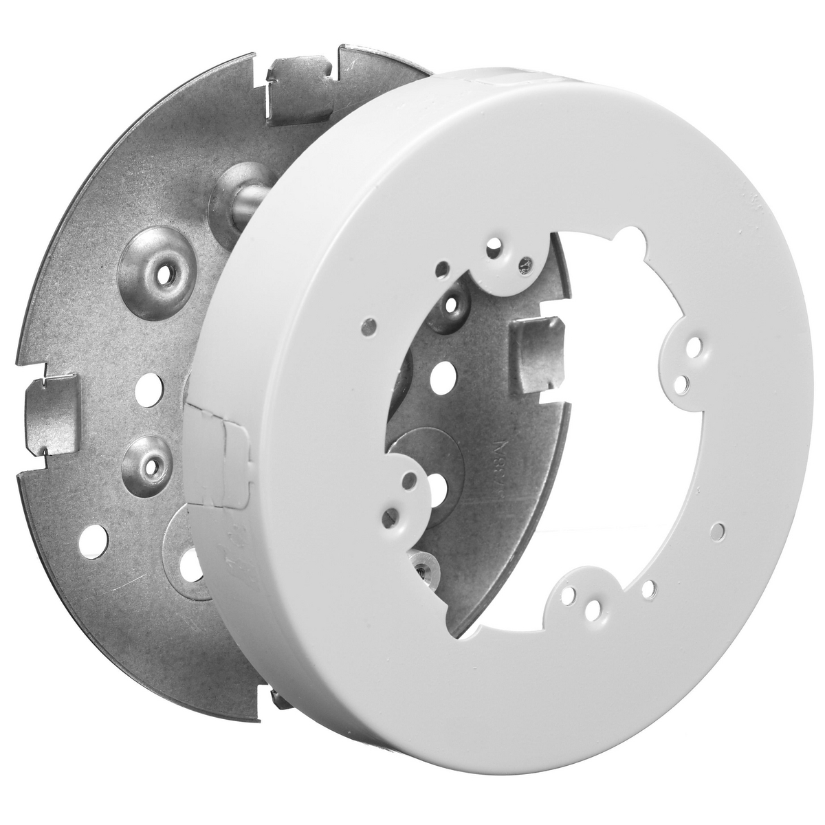 Metal Raceway, Fixture Box, 4.75" Diameter, HBL500/700/750 Series, White