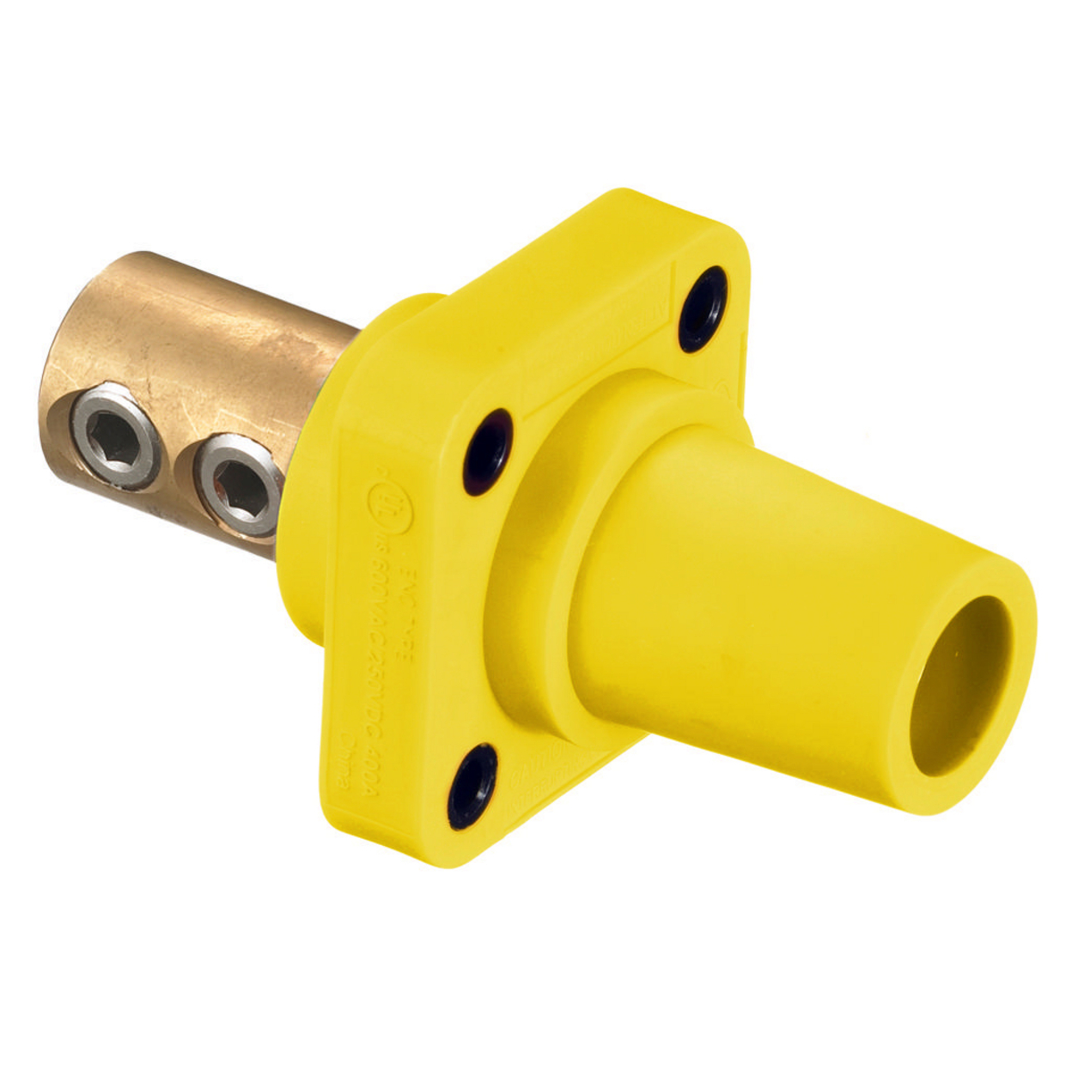 Heavy Duty Single Pole Industrial Grade, Female Receptacle, 300/400A 600V AC/DC, Single Conductor, Set Screw