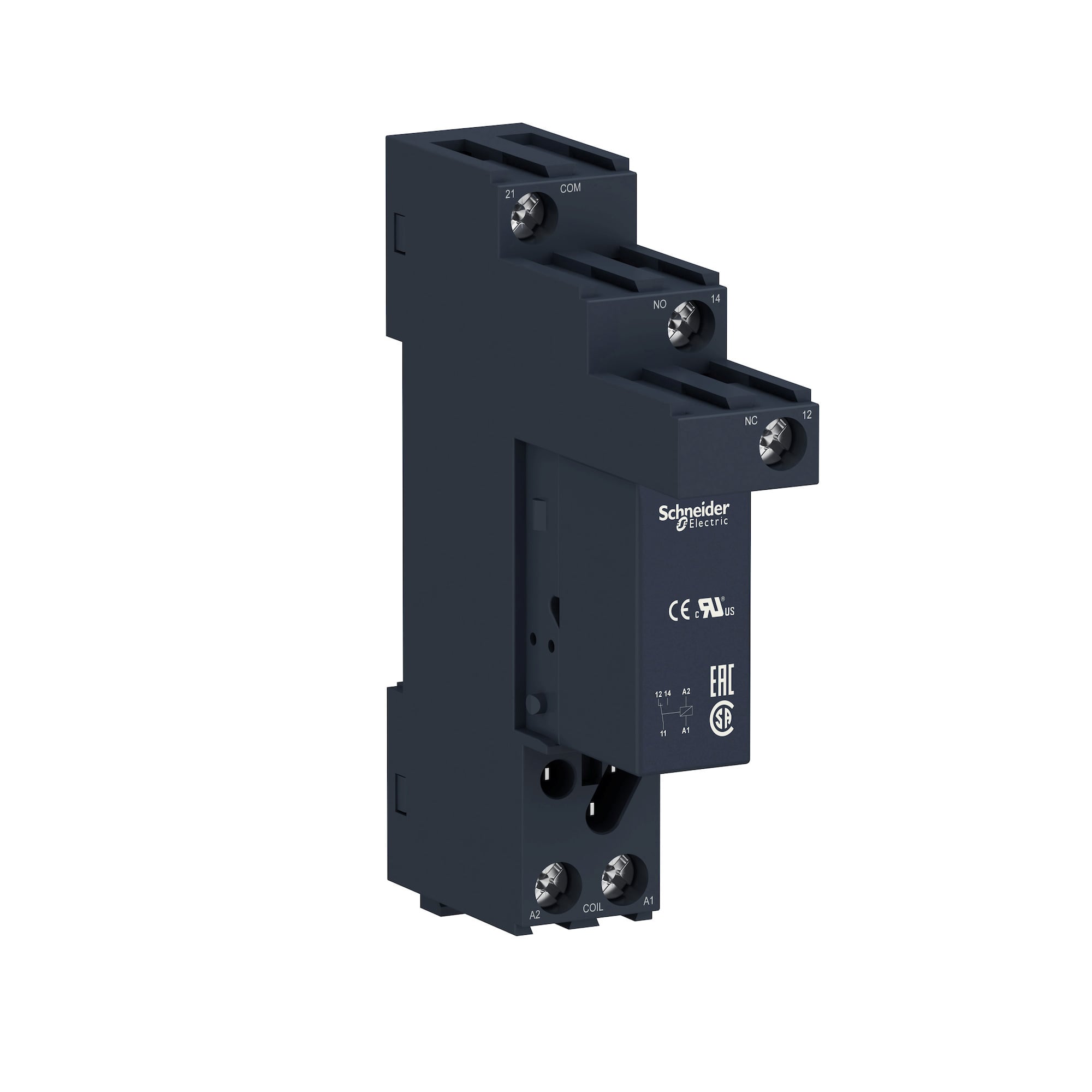 Harmony, Interface plug-in relay with socket, 12 A, 1 CO, 120 V AC