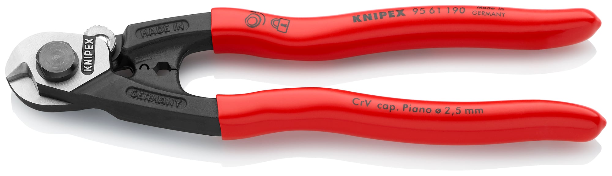 Wire Rope Shears, 7 1/2 in., Plastic Coating