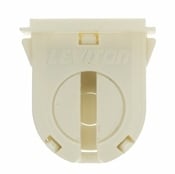 Fluorescent Lampholder, Slide On Mounting, White