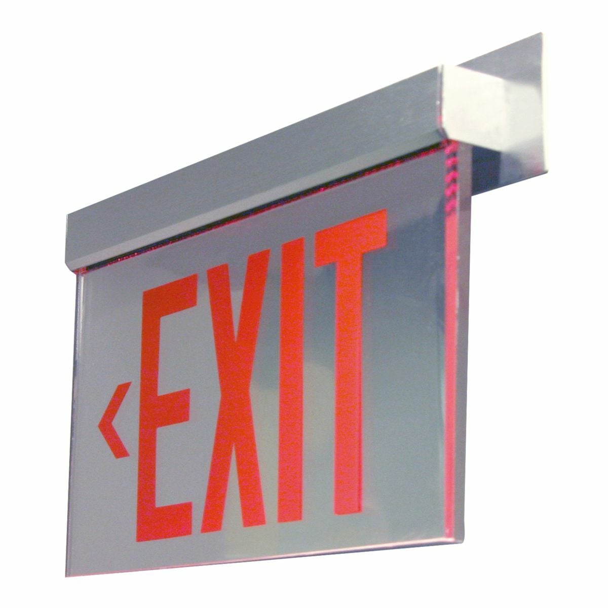 ES Series, Self Powered, Single Face, Brushed Aluminum, Ceiling Mount