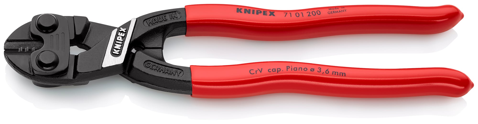 CoBolt High Leverage Compact Bolt Cutters, 8 in., Plastic Coating