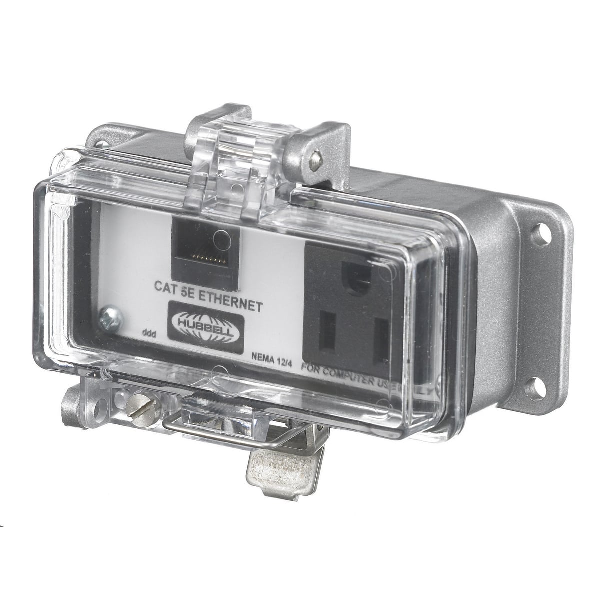 Signal and Control Products, Industrial Ethernet, NEMA 12/4 Enclosure, Cat 5e, 15A 125V Receptacle