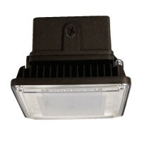 Lyra 45-Watt LED Outdoor Specification Canopy in Bronze, 5000K