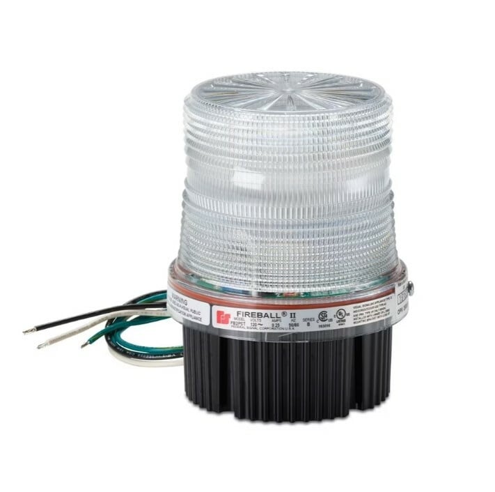 Fireball LED Warning Light, Quad Color, 120-240VAC