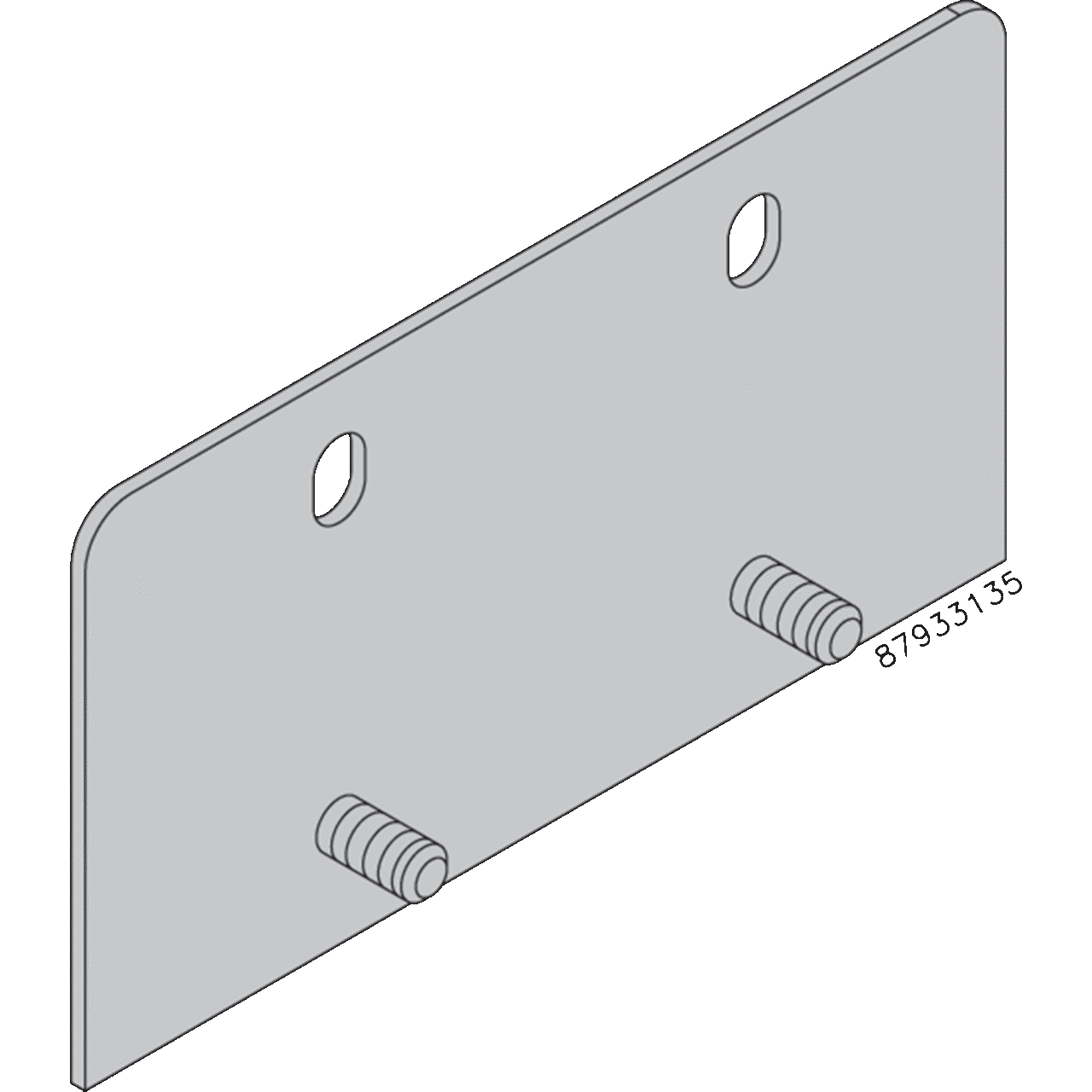Mounting Bracket Kit, 14.00 fits 14 gauge, Gray, Steel