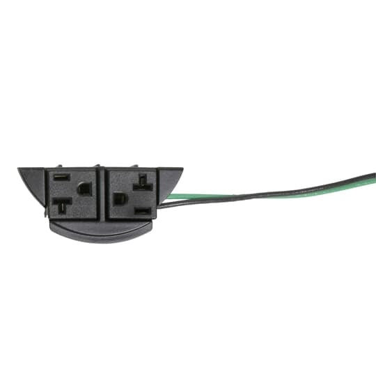 Replacement power insert with (2) 20A receptacles and 18 wire whip.
