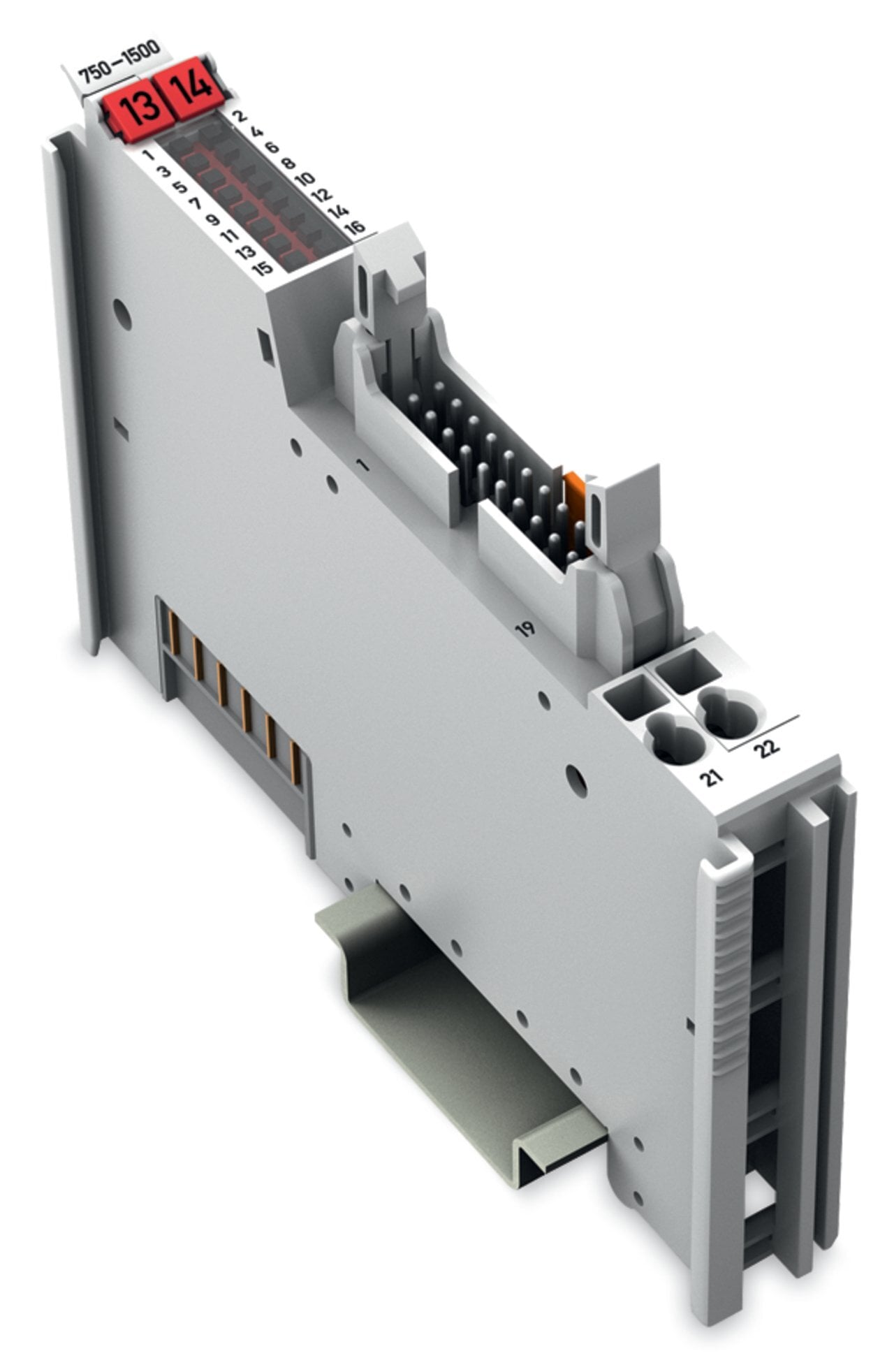 16-channel digital output; 24 VDC; 0.5 A; Ribbon cable