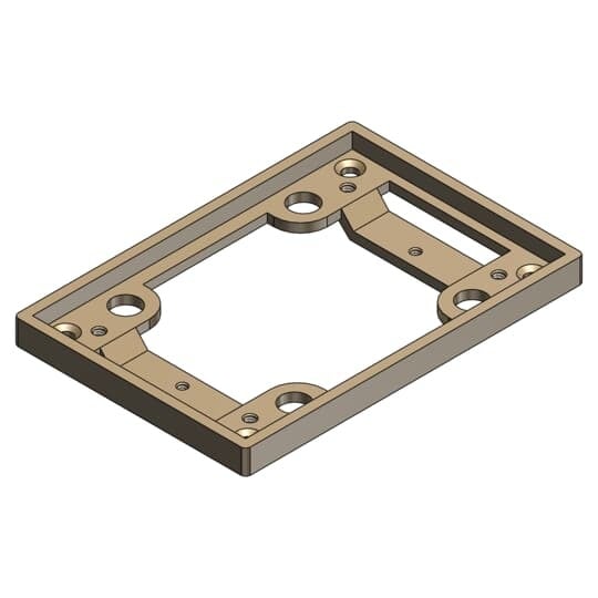 Brass tile flange.