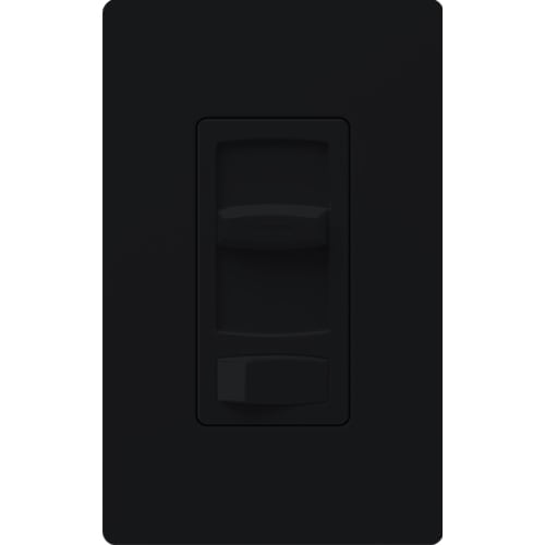 Skylark Contour Dimmer, Electronic Low-Voltage, 3-way/single-pole, 300W in black