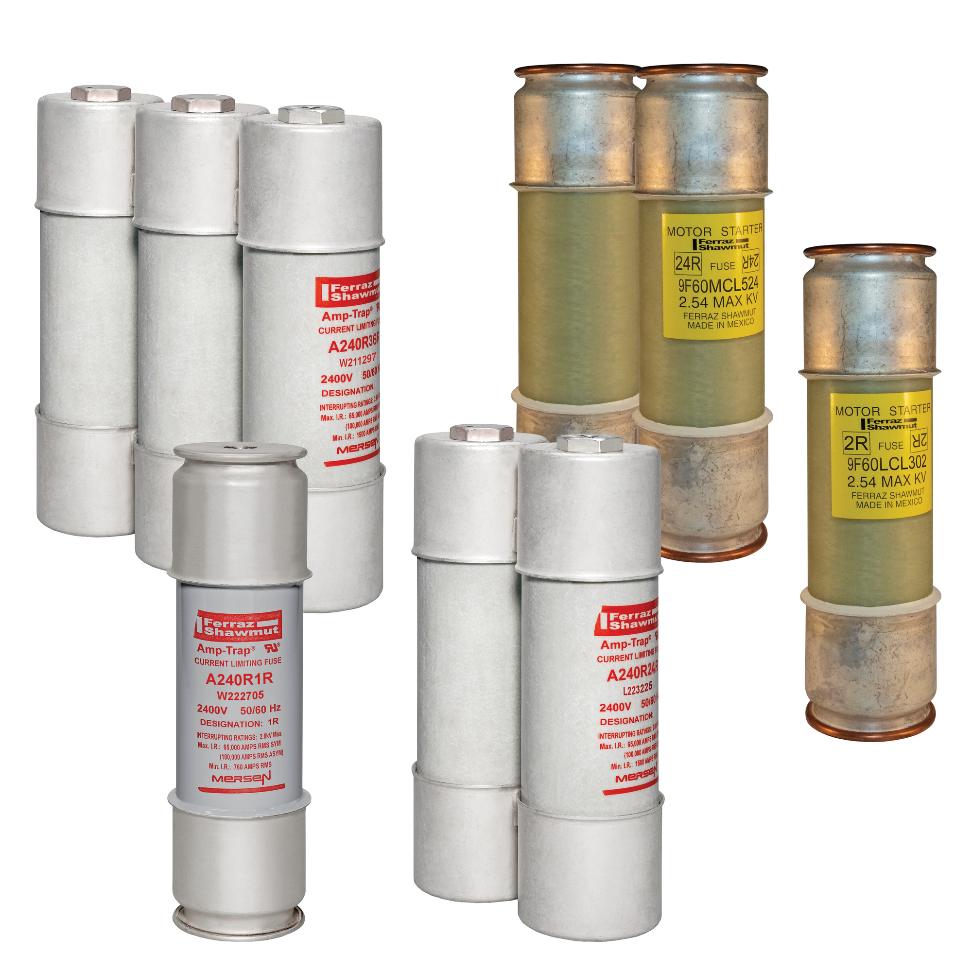 R-Rated MV Fuse 2400VAC 24R Mounting: Ferrule Style: MCB Visual Indicator