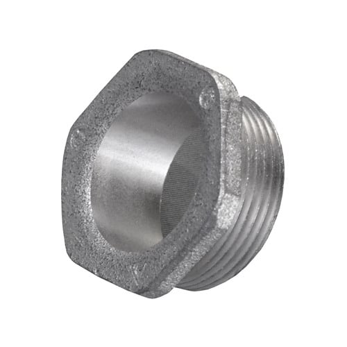 Metal Rigid Conduit Bushed Nipple; 2 Inch, MNPT, Malleable Iron