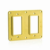 2-Gang GFCI/Decora Receptacle Coverplate, Yellow