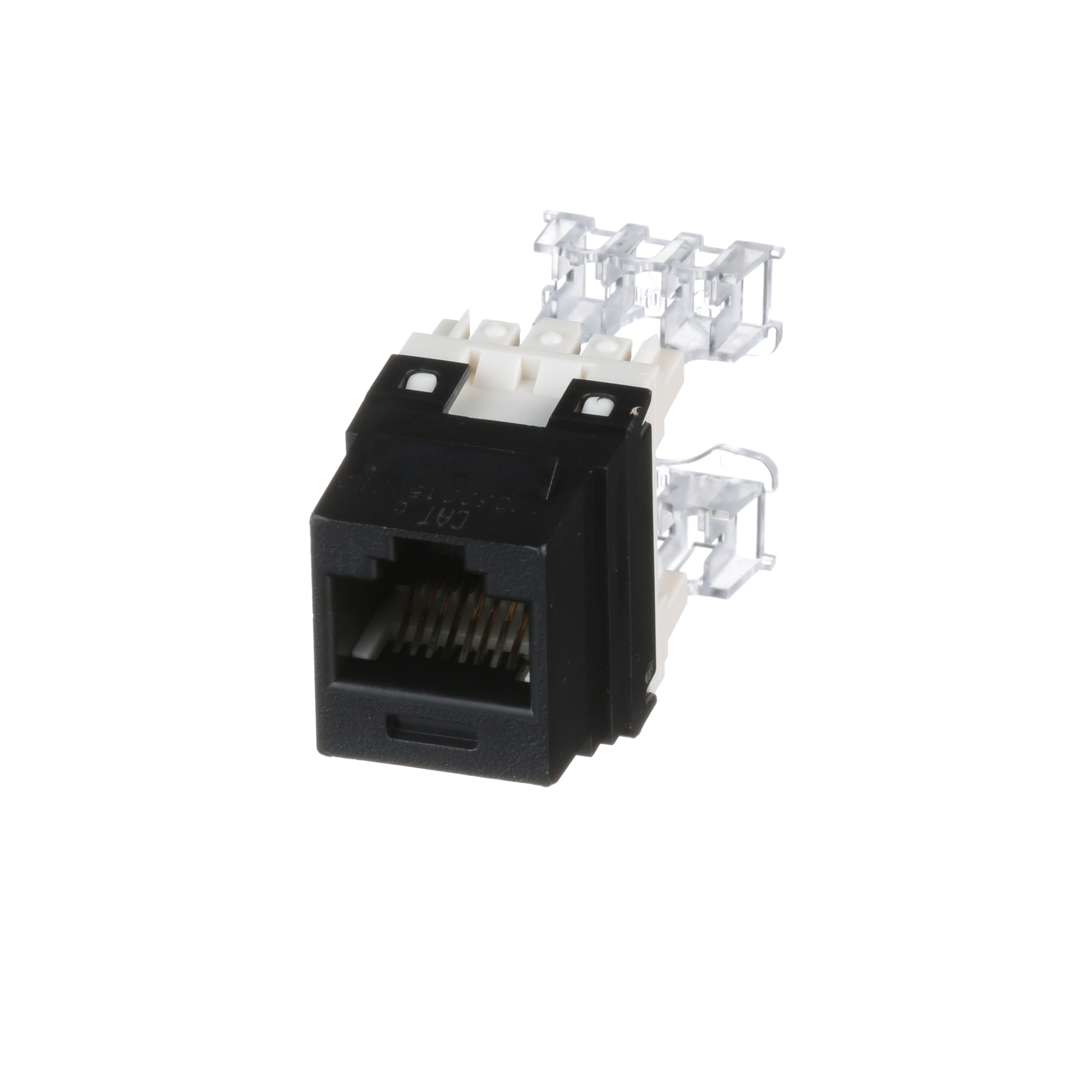 NK Cat 6 punchdown jack module - Black  