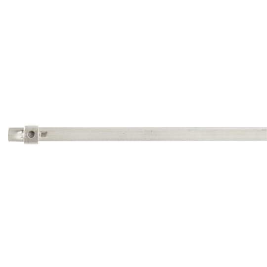 Dual-Lock Mini 304 Stainless Steel Cable Tie, Temperature Rating of 538 Celsius (1000 F), Length of 736.6mm (29 Inches), Width of 4.5mm (0.177 Inches), Thickness of 0.381mm (0.015 Inches), Tensile Strength Rating of 445 Newtons (100 Pounds)