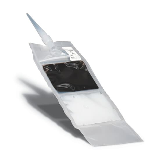 Liquid type sealing compound (includes pouch of sealing compound with customizable nozzle and damming fiber)