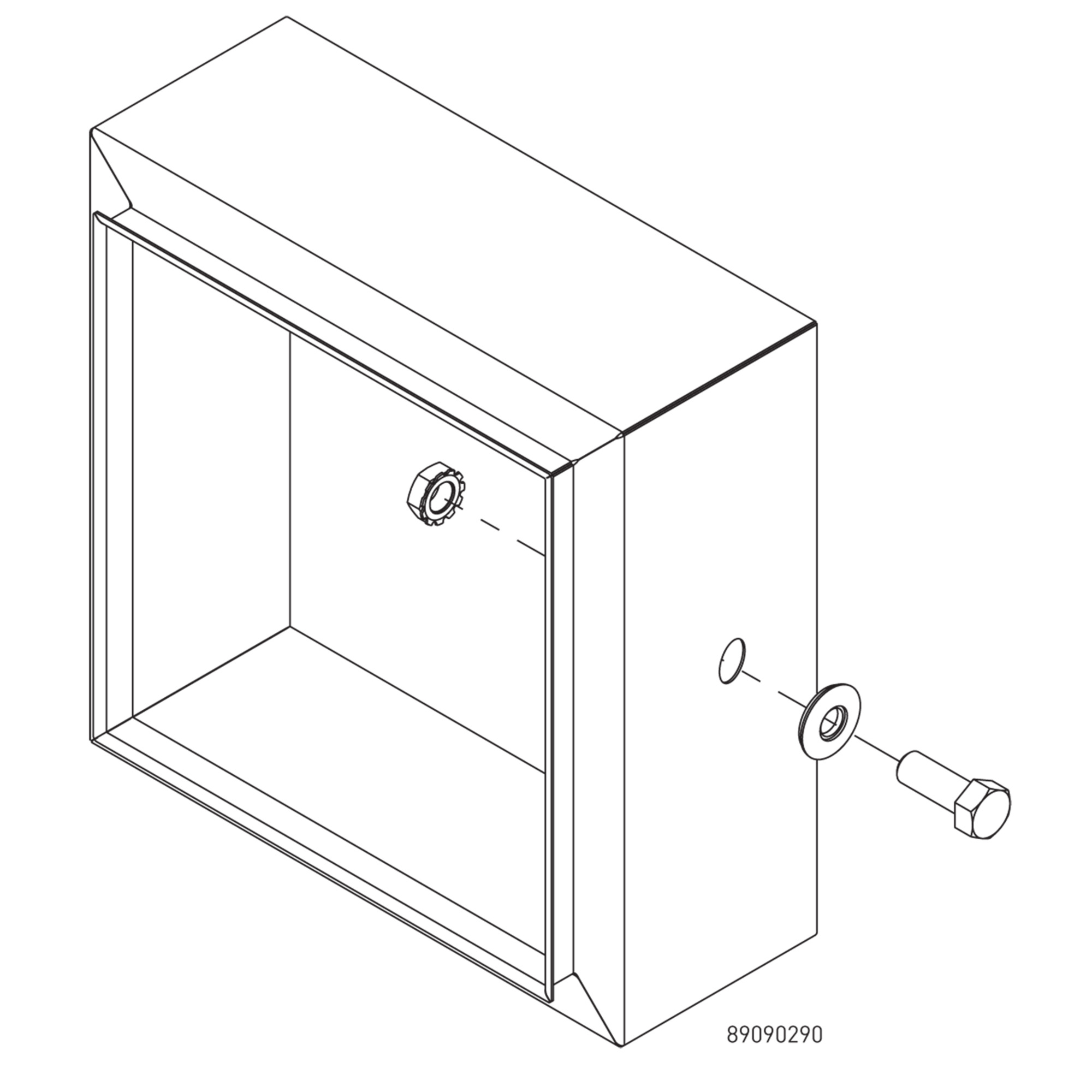 UL-Recognized Hardware Kit Type 4X, 1/4-20, Tumbled, Stainless Steel 304