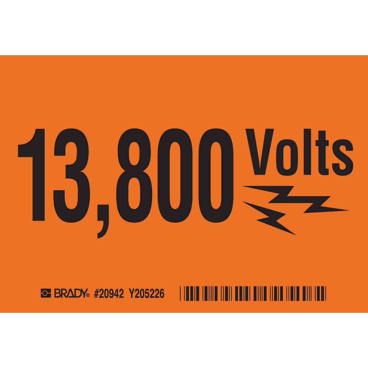 B302 SAFETY SIGNS BLK/ORANGE
