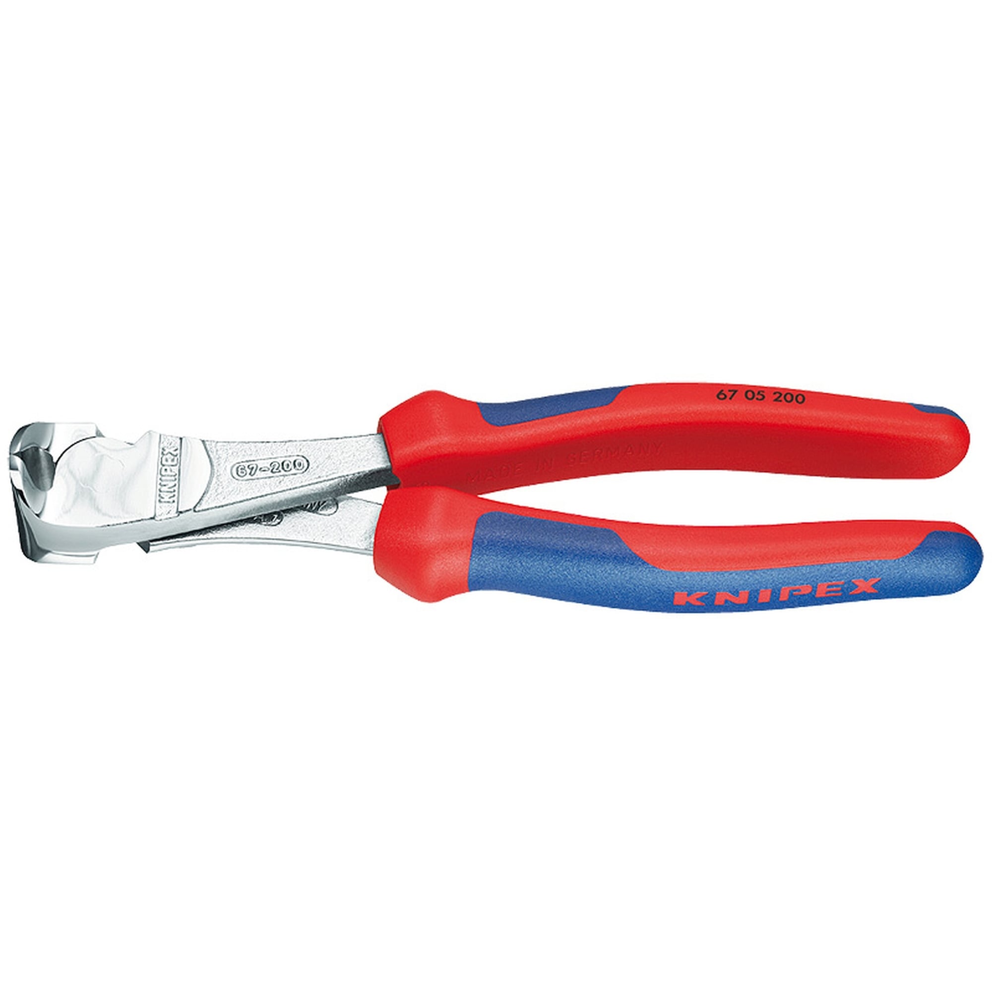 High Leverage End Cutting Nippers, 8 in., Multi-Component, Chrome Plated