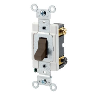CSB4-20 4-Way Grounding AC Quiet Toggle Switch, 120/277 V AC, 20 A, 800 W, 1000 VA Power Rating