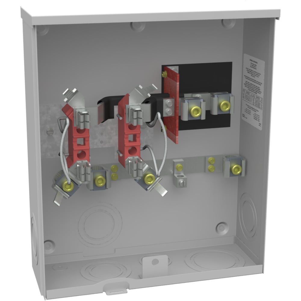 U4413-O-KK-BLG 4 Term, Ringless, Plain Top, Horn Bypass, 7-8 inch Barrel Lock Ground with Bracket Provision, Left-facing Socket