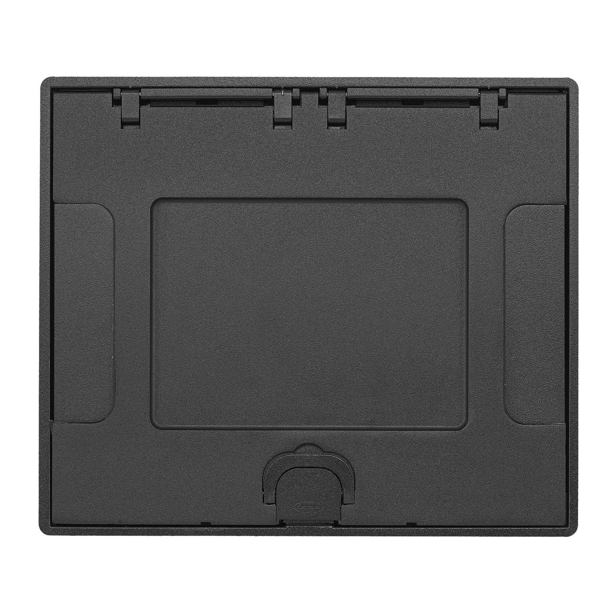 Concrete Floors, Recessed, CFB6G & CFB10G Rectangular Series, Flush Cover Assembly, Black Powder Paint Finish with Floor Insert