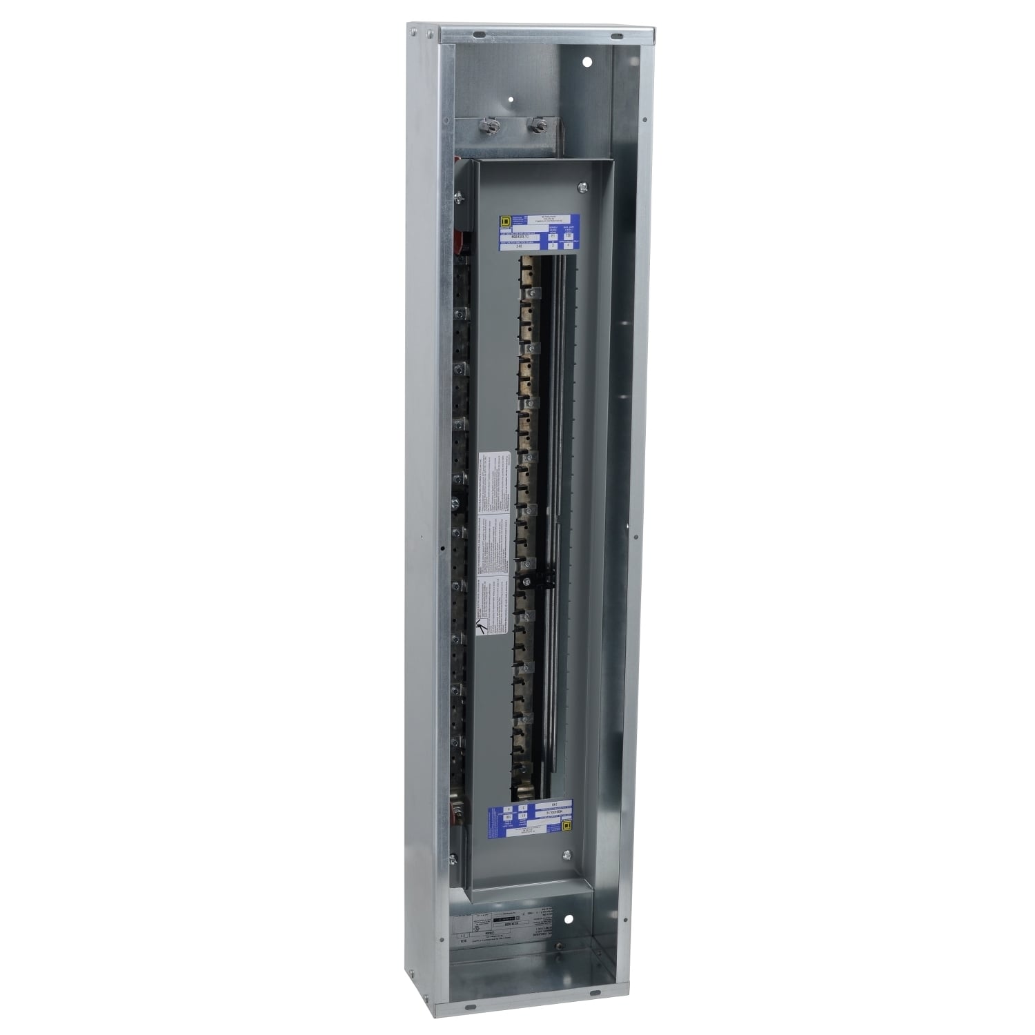 Panelboard interior, NQ, main lugs only, 100A, Cu bus, 30 pole spaces, 3 phase, 4 wire, 240 VAC, 48 VDC, column width