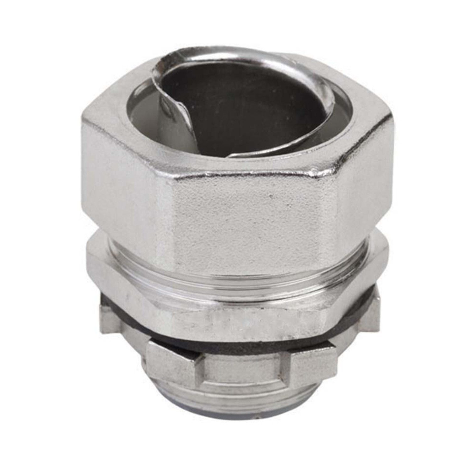 Stainless Steel 316 Flex Male Straight Connector 1-1/2"