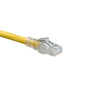Cat 6A Slimline Patch Cord, 5 Feet, Yellow