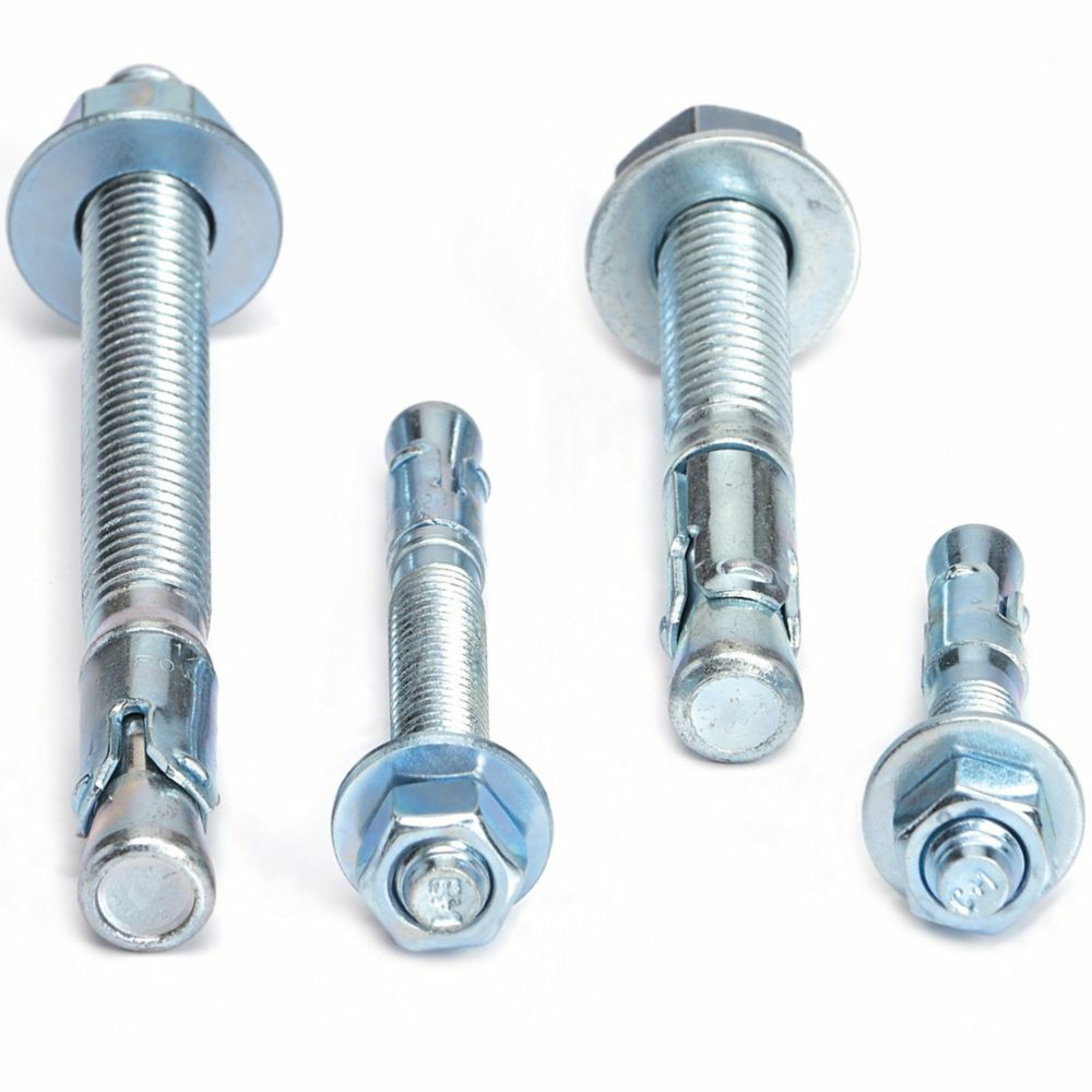 Eaton B-Line series fastener hardware and accessories, Heavy and medium duty all purpose anchor, Stainless steel,3/8" x 3", Anchors can be installed through the fixture,Wedge anchor