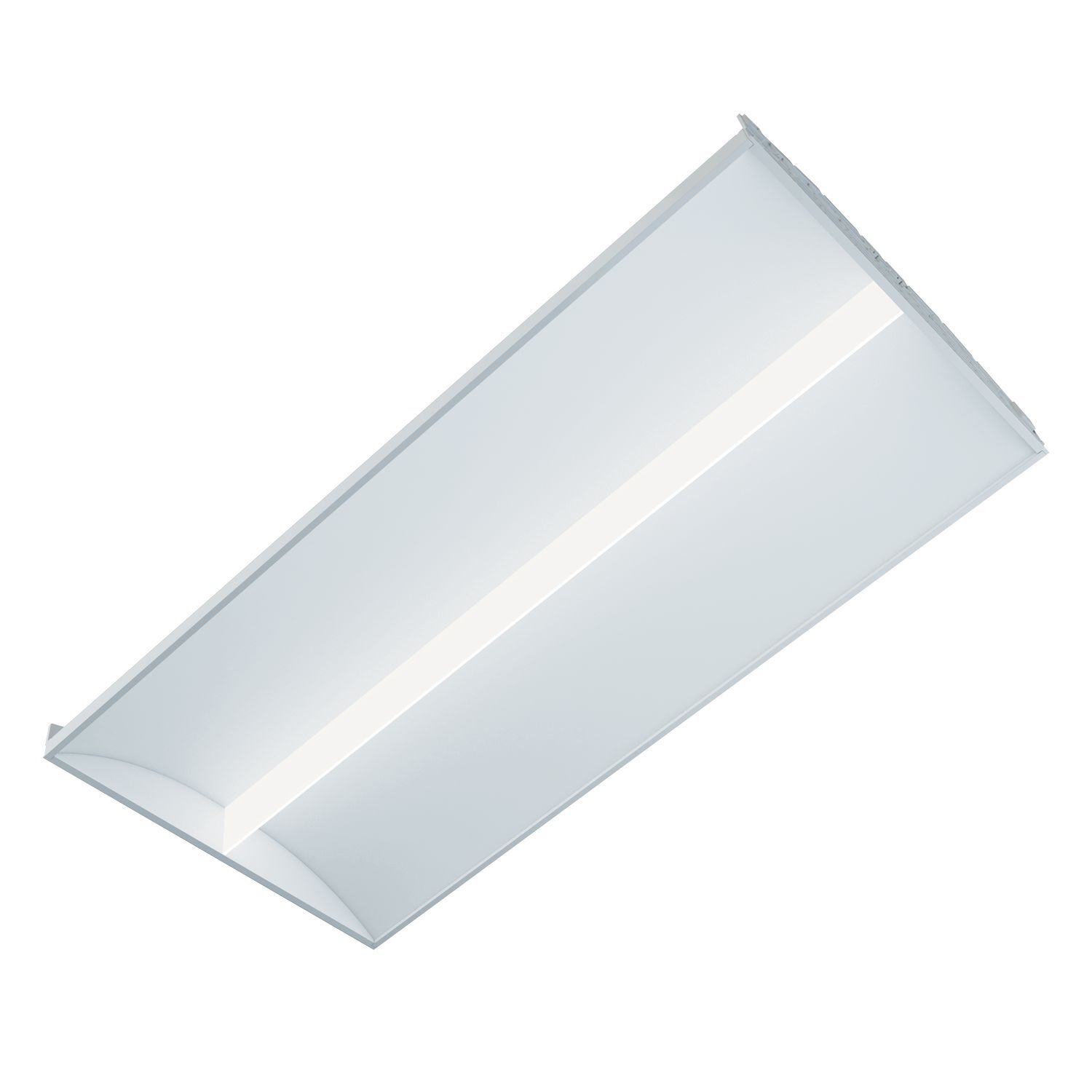 LED, 2'x4' SkyRidge, WaveStream, 4800 Lumens, 85 CRI, 3500K, UNV 0-10V Dimming Driver, Curved