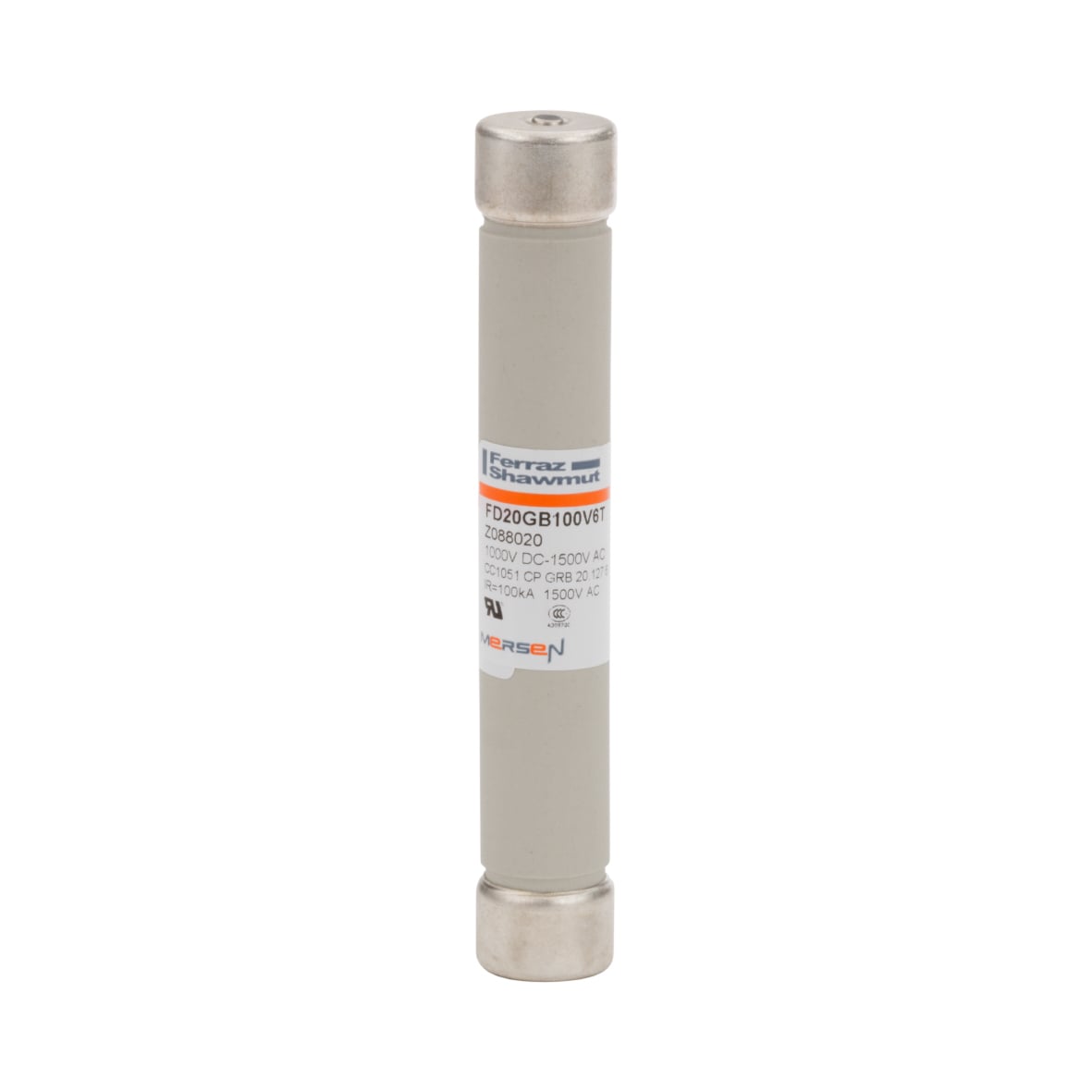 High-Speed Cylindrical Fuse 20x127 gR (gRB) 1000VDC 6A Striker