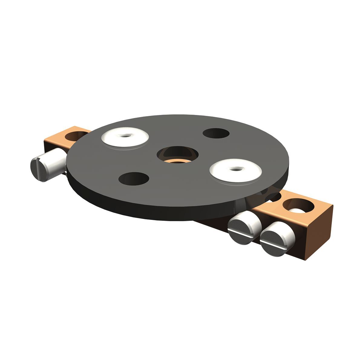BONDIT? Intersystem Bonding Connector, #8 - #2 AWG Servit post #14 - #6 AWG Bus Bar, 2.92 in L, 2 in W