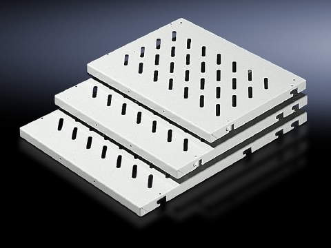 Component shelf for frame attachment, Enclosure width 600 and 800 mm for TS, Slotted