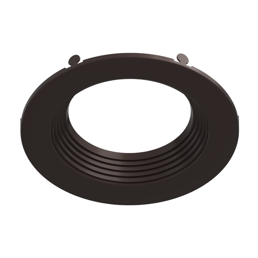 Recessed Retrofit Downlight Trim 4 Inches Round Baffle Bronze