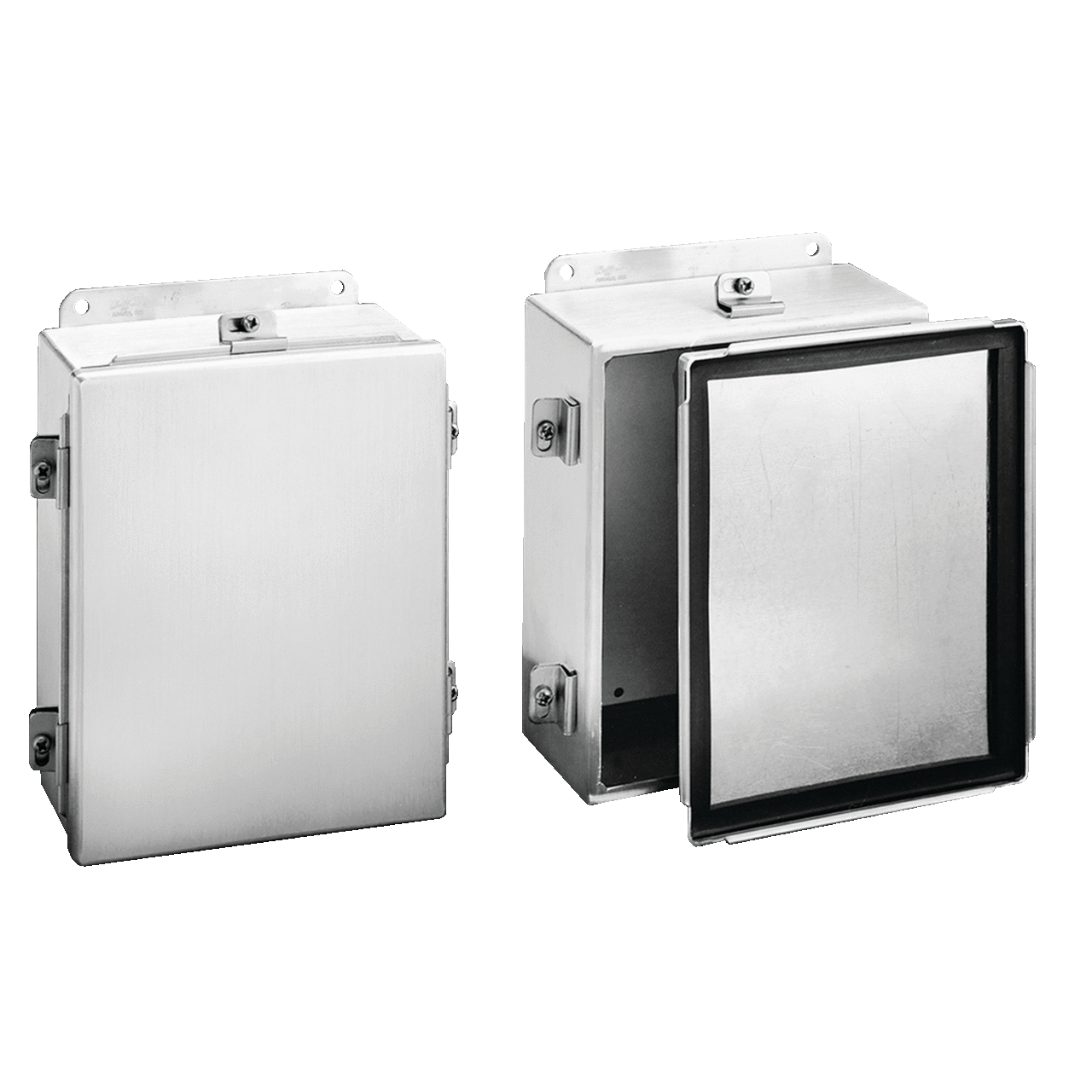 Clamp-Cover Lightweight Enclosure Type 4X, 10x8x4, Brushed, Aluminum