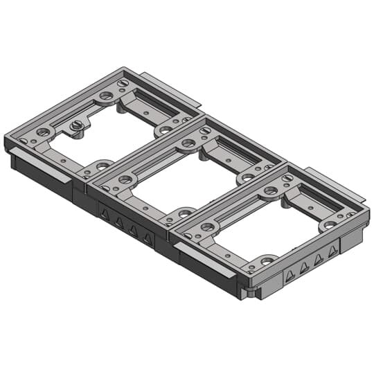 Three Gang Tile Activations for 640 Series, Aluminum