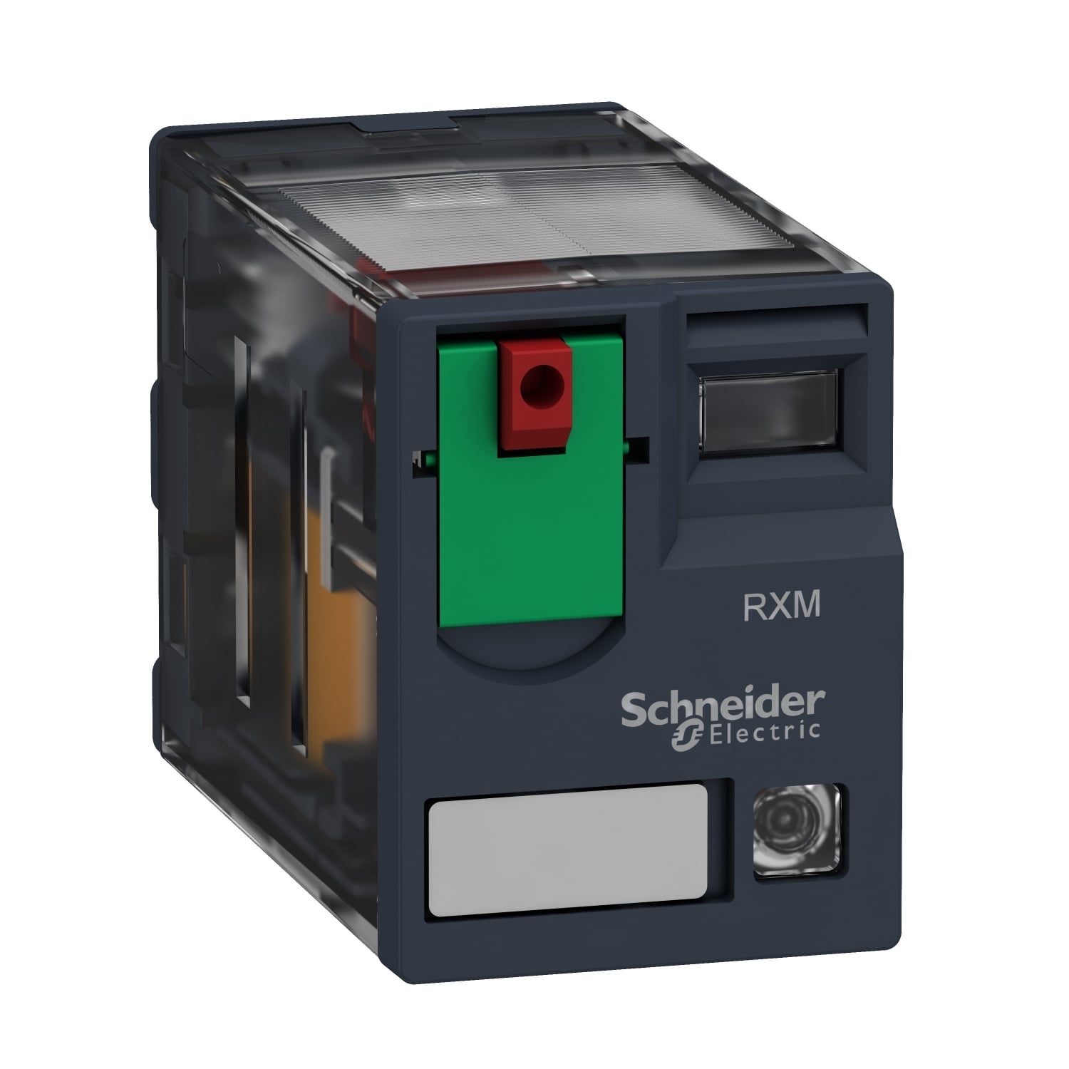 miniature plug in relay, Harmony Electromechanical Relays, 12A, 2CO, with LED, lockable test but to n, 230V AC