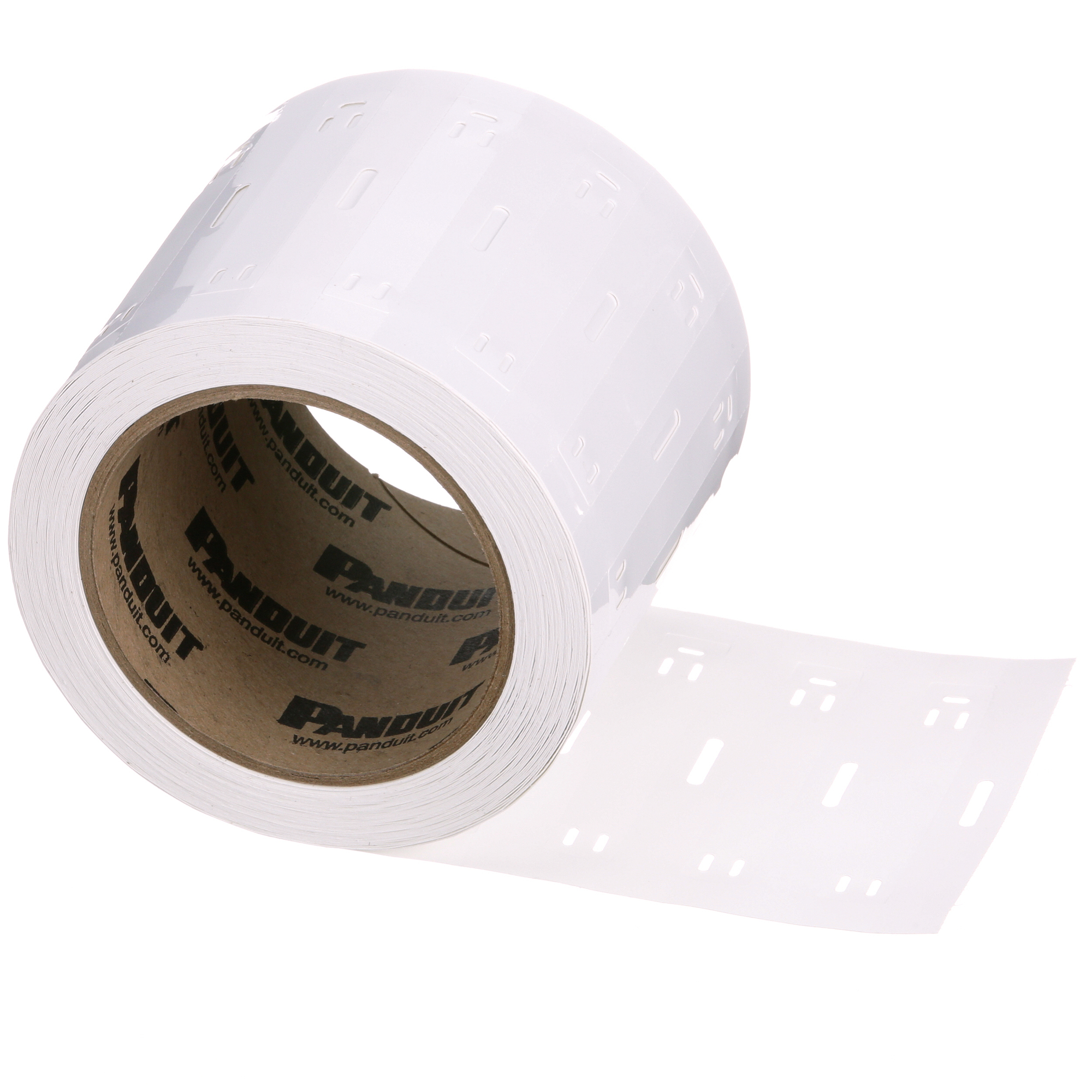 M300X050Y7T Mkr Plate, Polyester/Polyolefin, White, TT, 0.5"x3", 0.5" PO H
