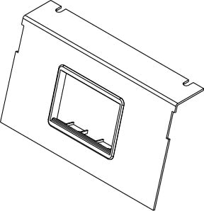 AC8850 PLATE WITH (2) 6A BEZELS