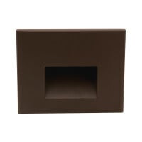 STW Series Horizontal Wet Location LED Step Light, Bronze