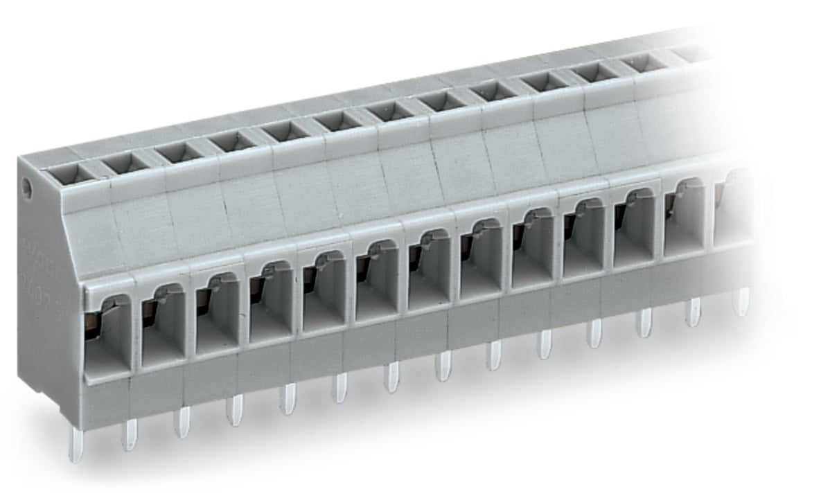PCB terminal block; 2.5 mm; Pin spacing 5 mm; 3-pole; CAGE CLAMP; 2,50 mm; gray